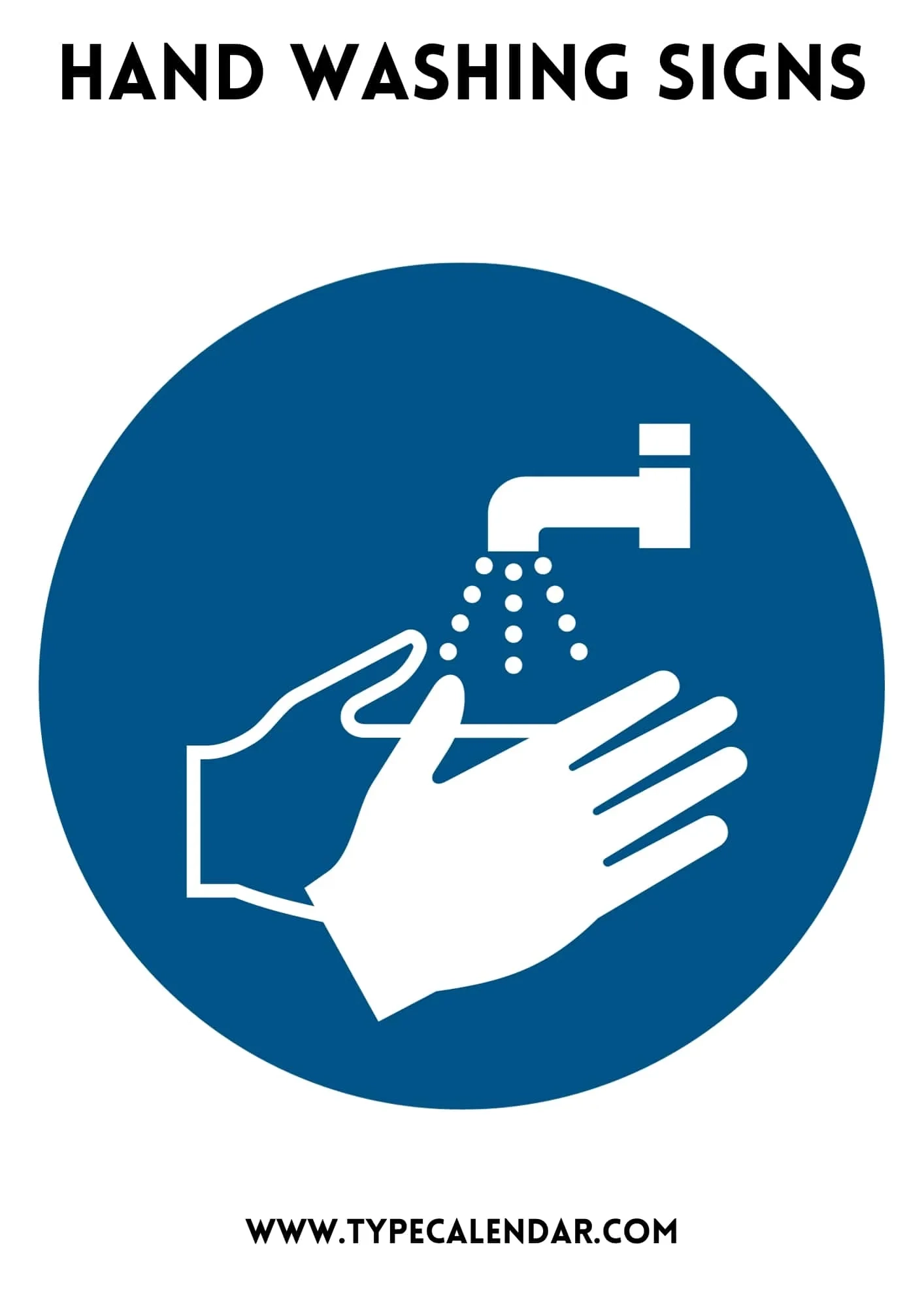 Printable Wash Hands Signs Free