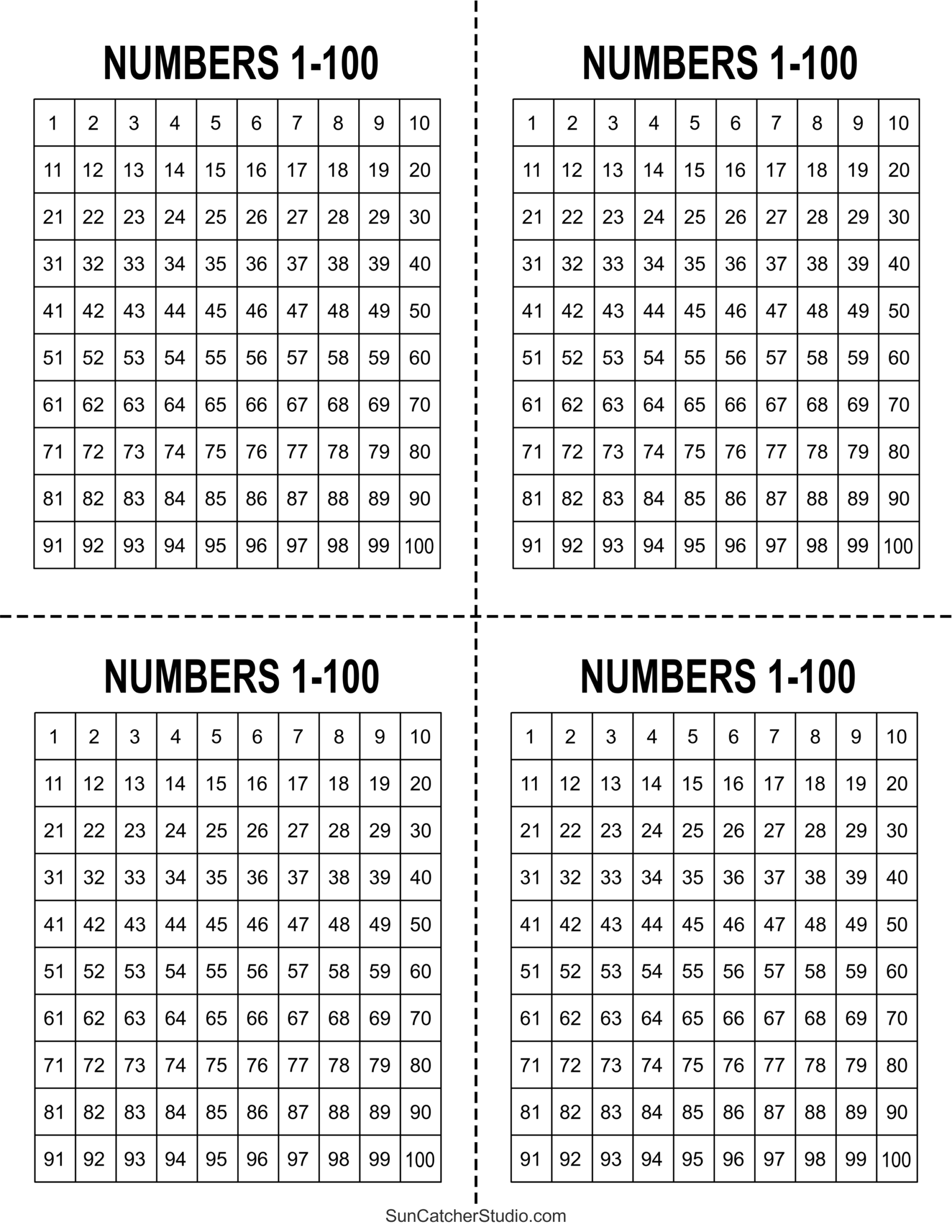 100 Sign 100 Printable 100 Sign 100 Printable
