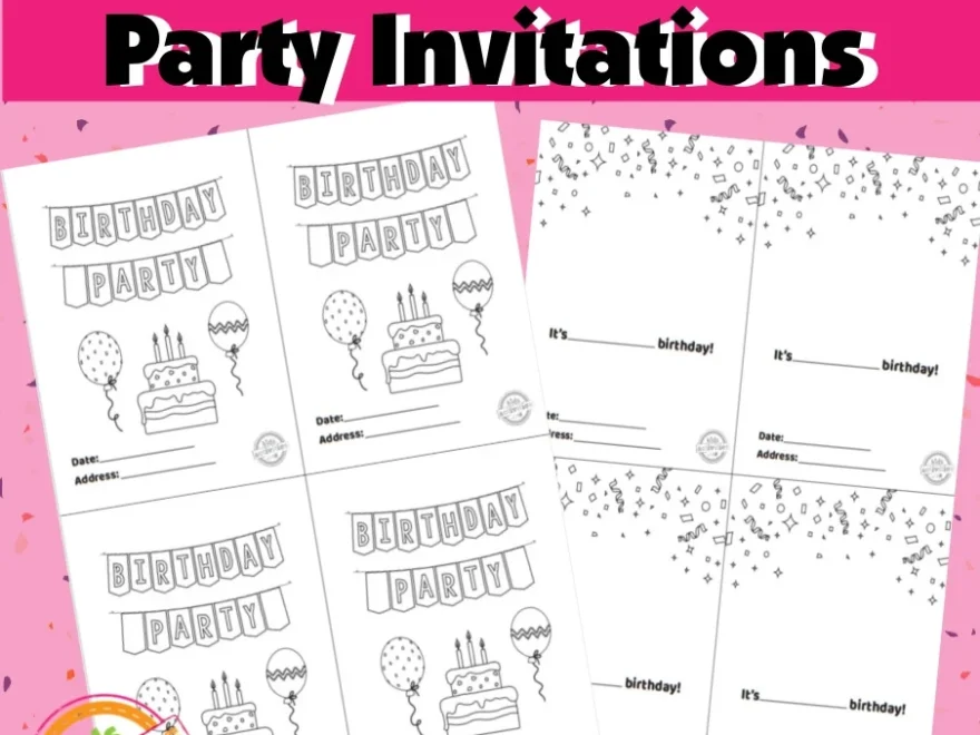 Free Printable Invitations Kids Activities Blog