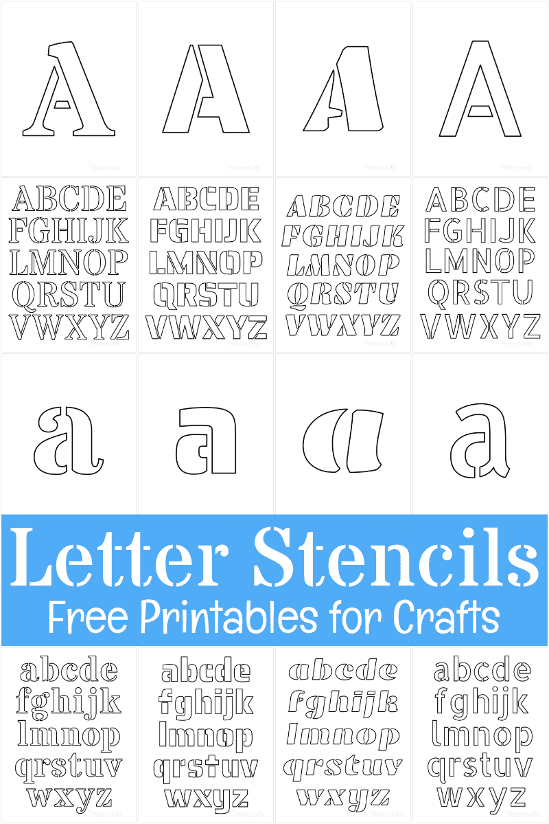 Free Printable Letter Stencils For Crafts Free Printable Letter Stencils For Crafts