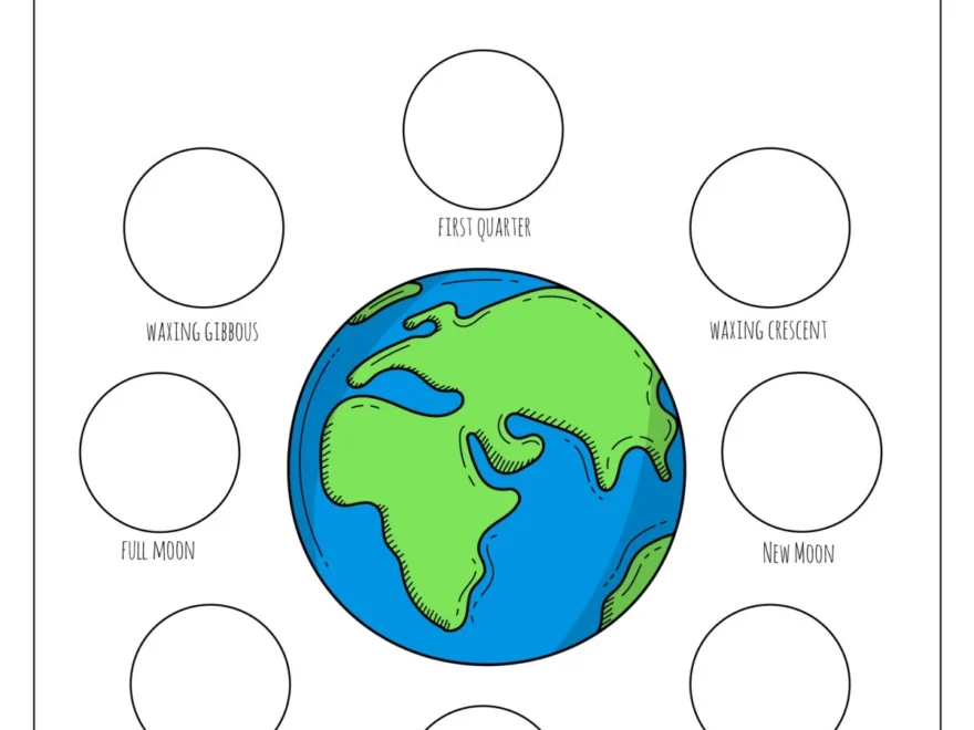 Free Printable Phases Of The Moon Worksheets Frugal Mom Eh Worksheets Library