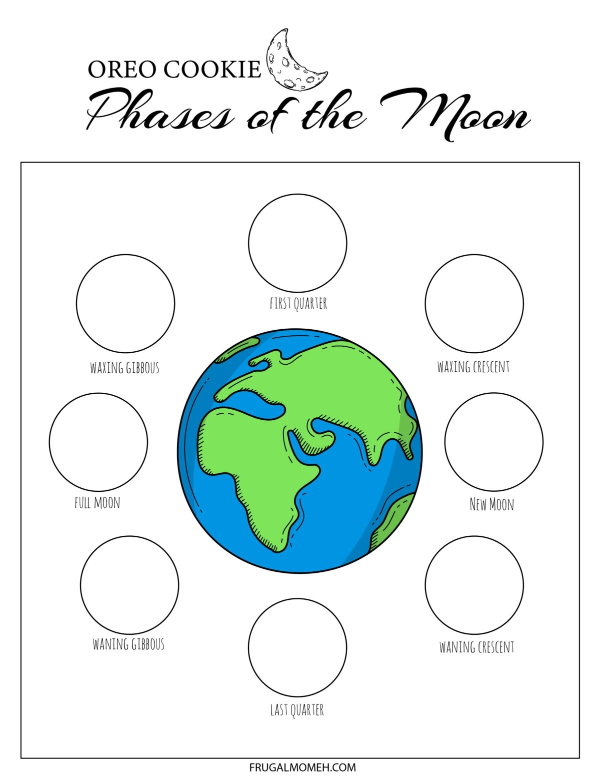 Free Printable Phases Of The Moon Worksheets Frugal Mom Eh Worksheets Library Free Printable Phases Of The Moon Worksheets Frugal Mom Eh Worksheets Library