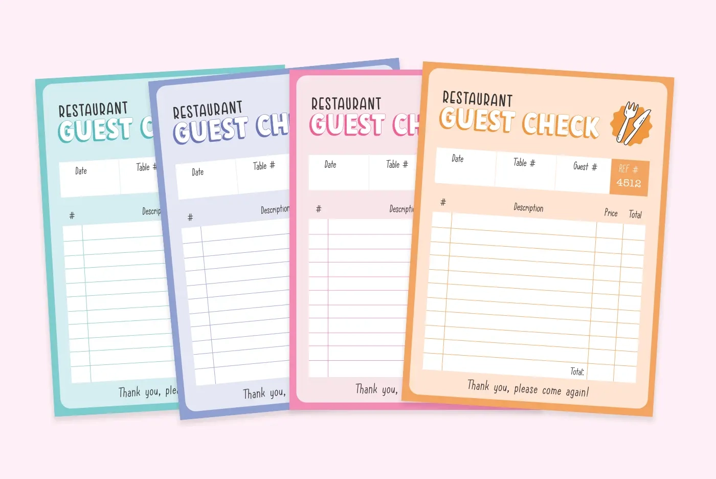 Free Printable Pretend Play Restaurant Guest Check Favorite Printables Free Printable Pretend Play Restaurant Guest Check Favorite Printables