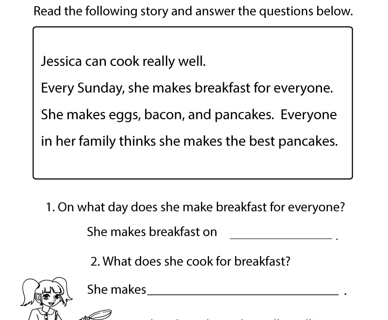 Free Printable Reading Comprehension Test Worksheet Worksheets Library
