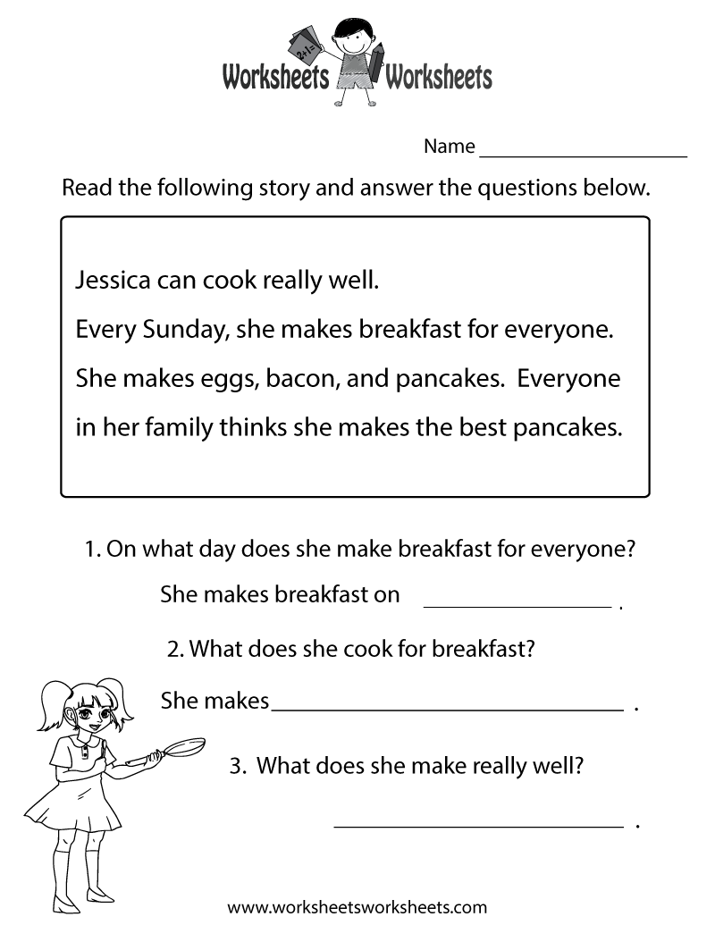 Free Printable Reading Comprehension Test Worksheet Worksheets Library Free Printable Reading Comprehension Test Worksheet Worksheets Library