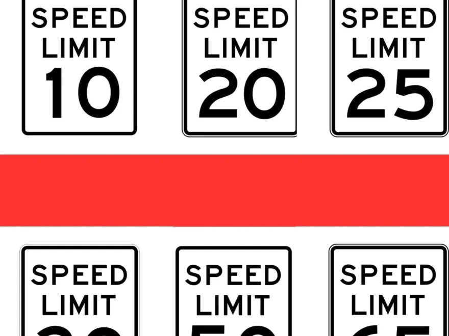 Free Printable Speed Limit Sign Templates PDF PNG 10 15 25 35 55 MPH KM