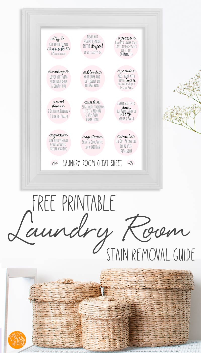 Stain Removal Guide Printable Stain Removal Guide Printable