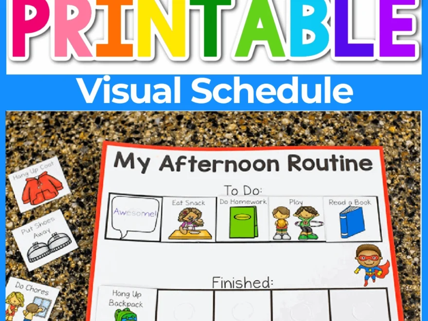 Free Printable Visual Schedule For Kids