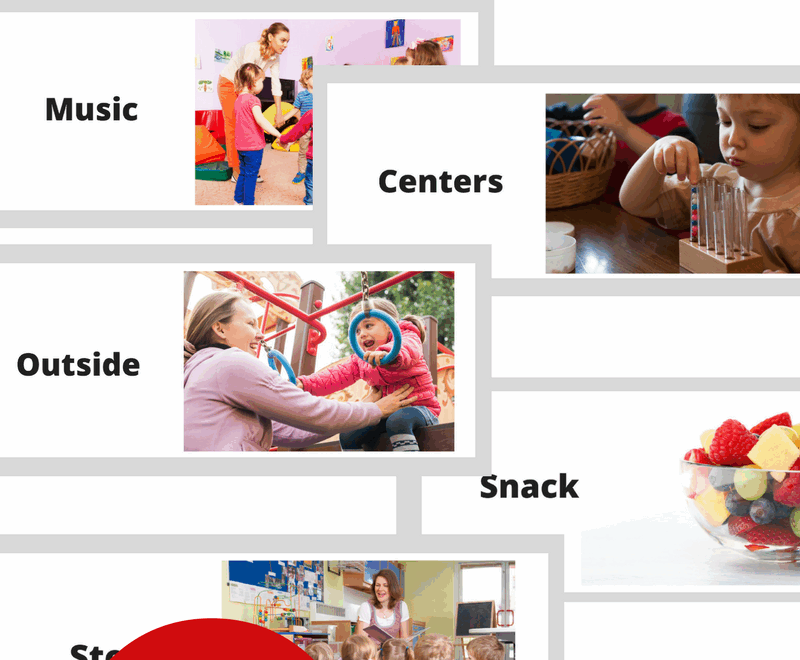 Free Printable Visual Schedule For Preschool No Time For Flash Cards