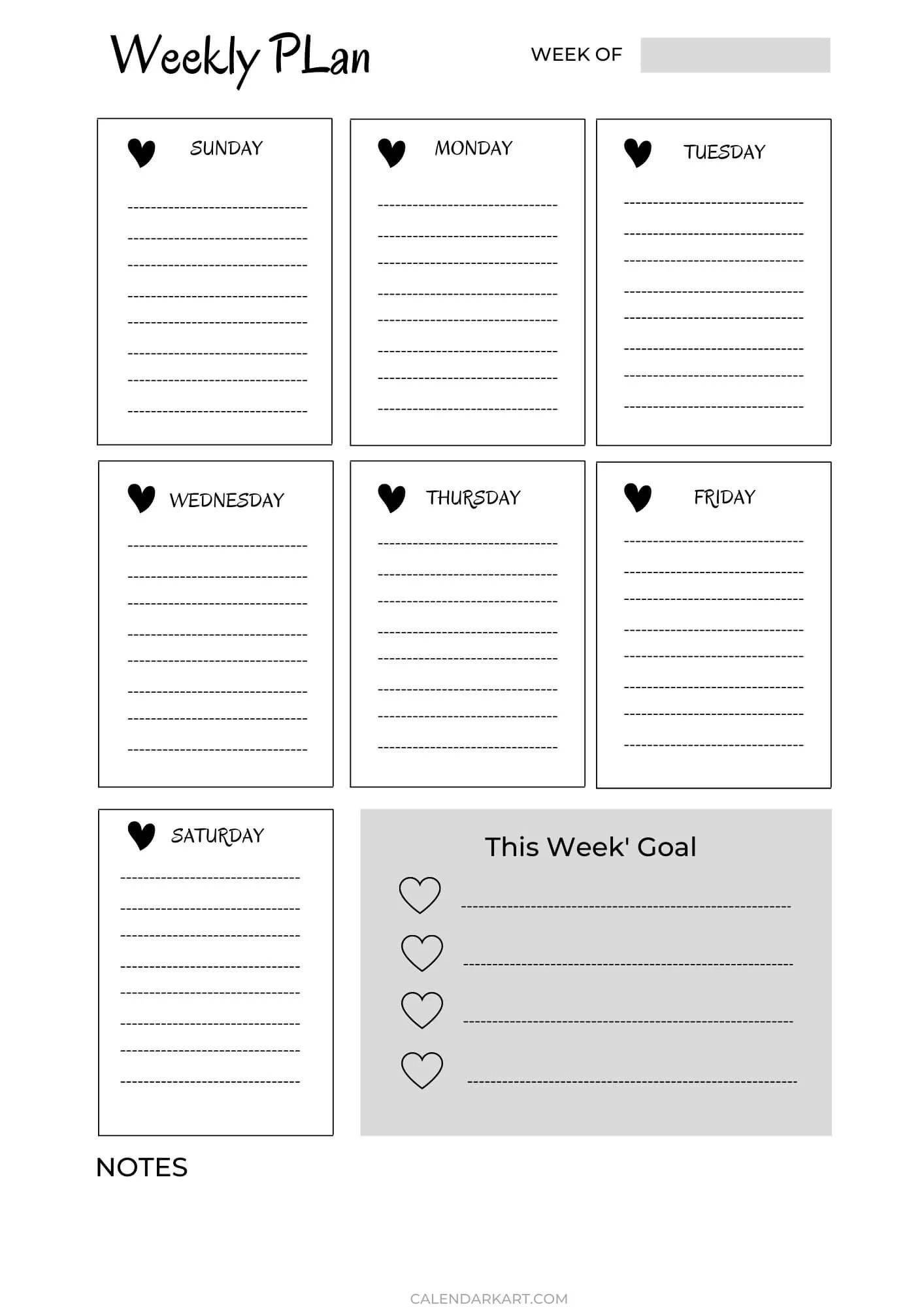 Happy Planner Blank Weeks Printable Happy Planner Blank Weeks Printable
