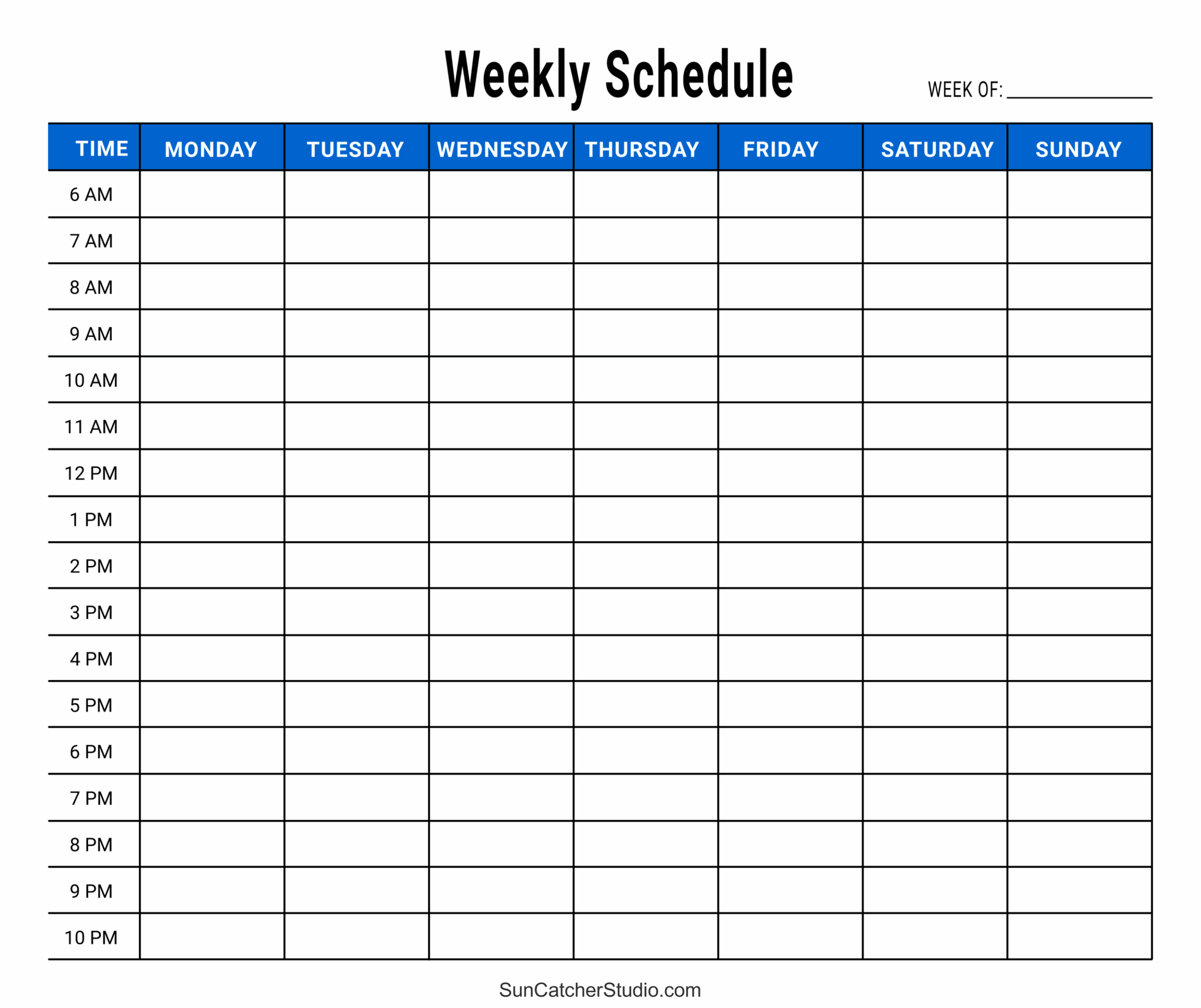 Free Printable Weekly Planner Templates PDF DIY Projects Worksheets Library