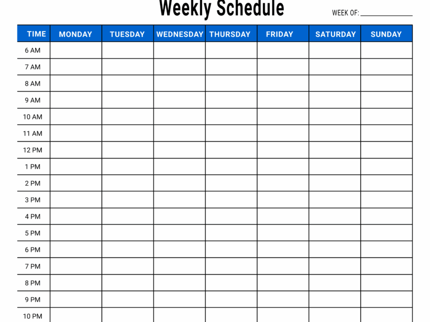 Free Printable Weekly Planner Templates PDF DIY Projects Worksheets Library