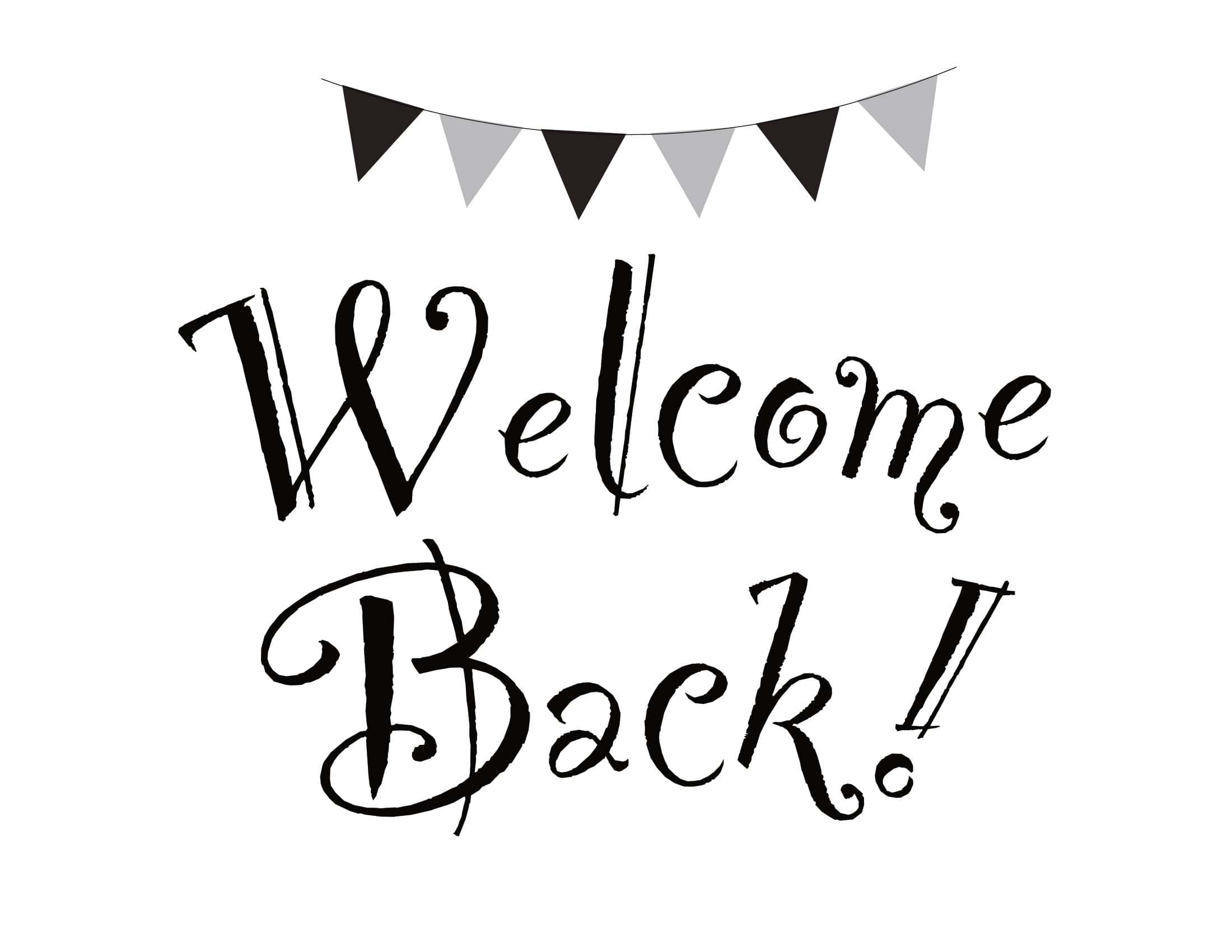 Free Printable Welcome Back Sign Templates PDF Word  Free Printable Welcome Back Sign Templates PDF Word
