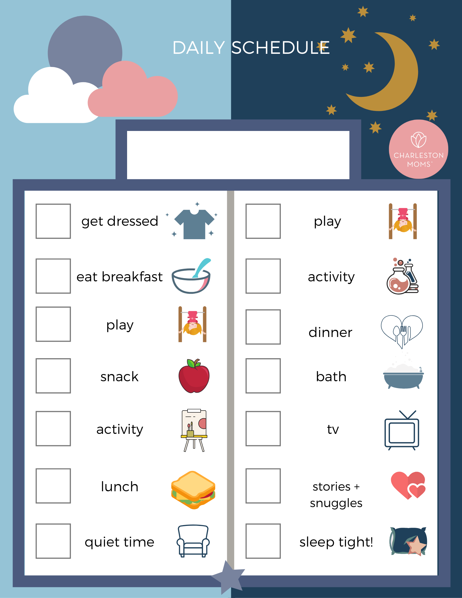 Printable Routine Charts For Boys