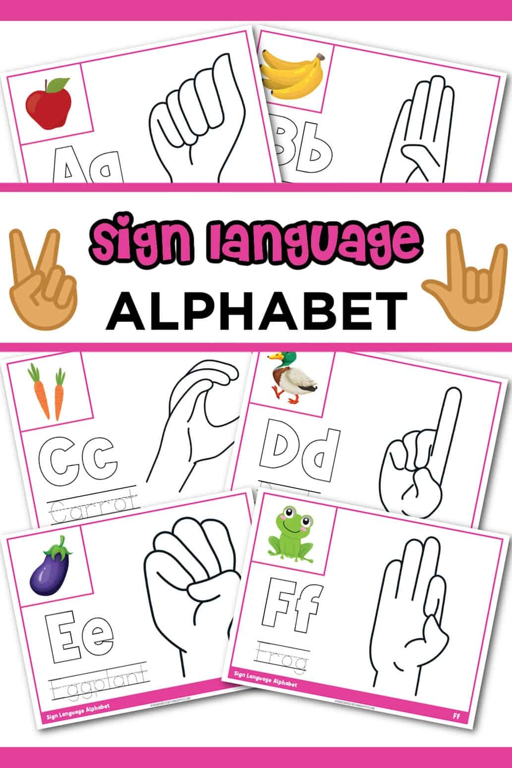 Sign Language Alphabet Printable Free Sign Language Alphabet Printable Free