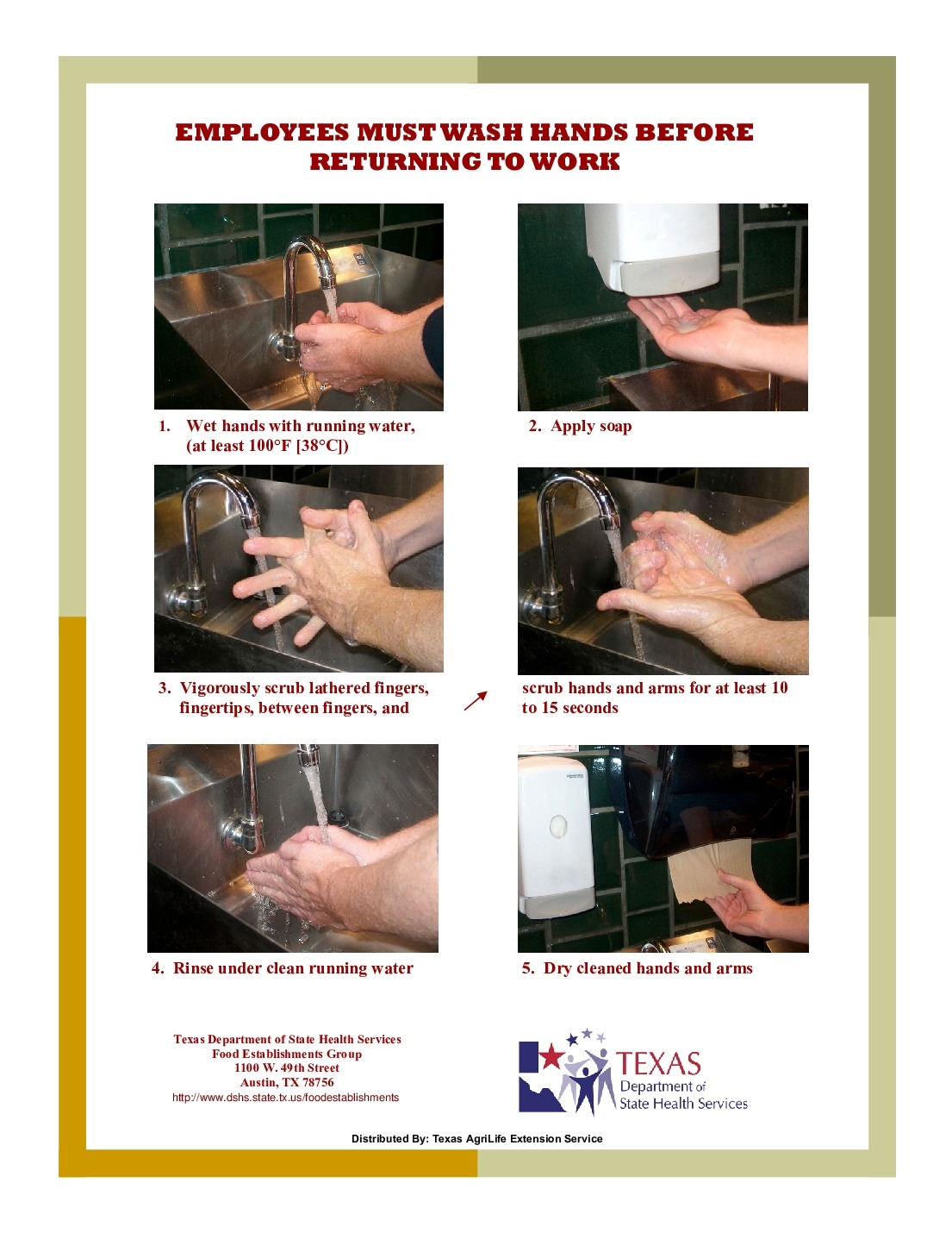 Free TX Handwashing Poster Labor Law Poster 2025 Free TX Handwashing Poster Labor Law Poster 2025