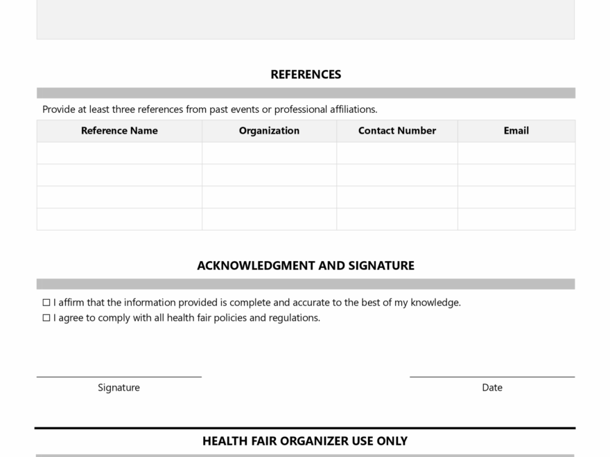 Free Vendor Application Form Templates Downloadable WordLayouts
