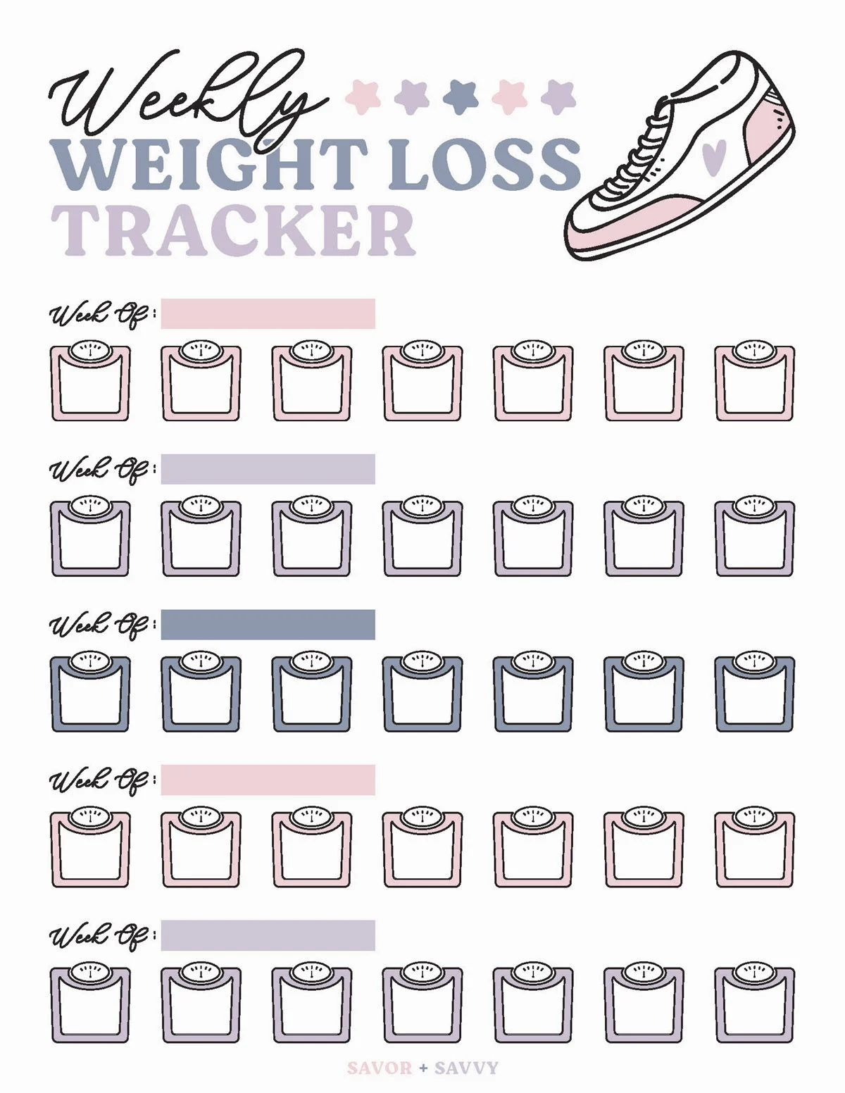 Free Printable Weight Loss Planner