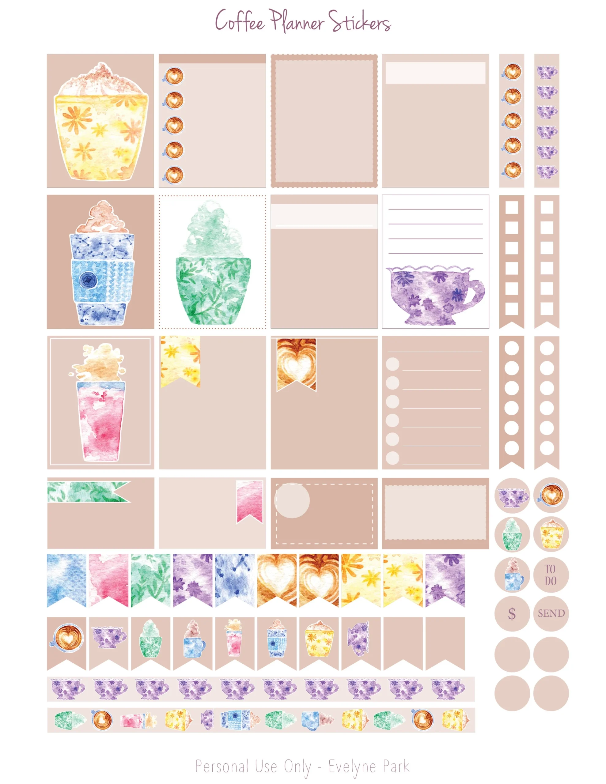 Free Printable Planner Stickers Kawaii Free Printable Planner Stickers Kawaii