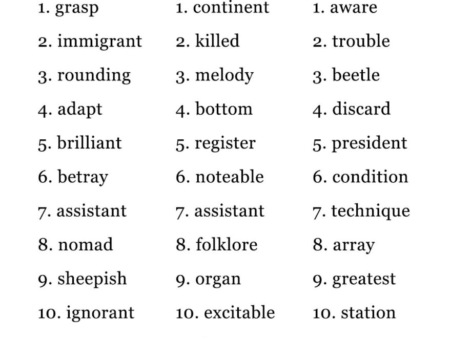 Fun And Educational 5th Grade Words Expand Your Vocabulary