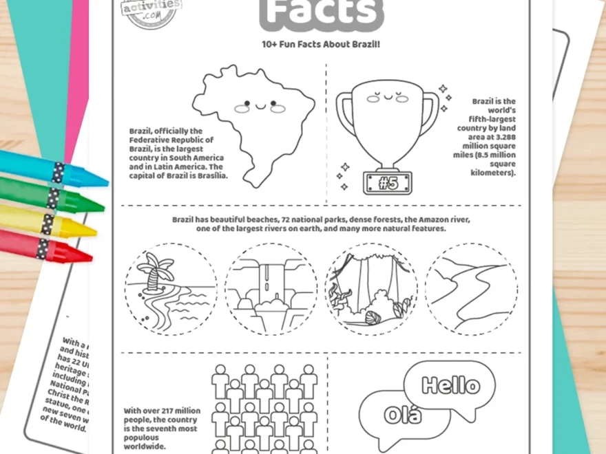 Fun Facts About Brazil For Kids Printable Kids Activities Blog