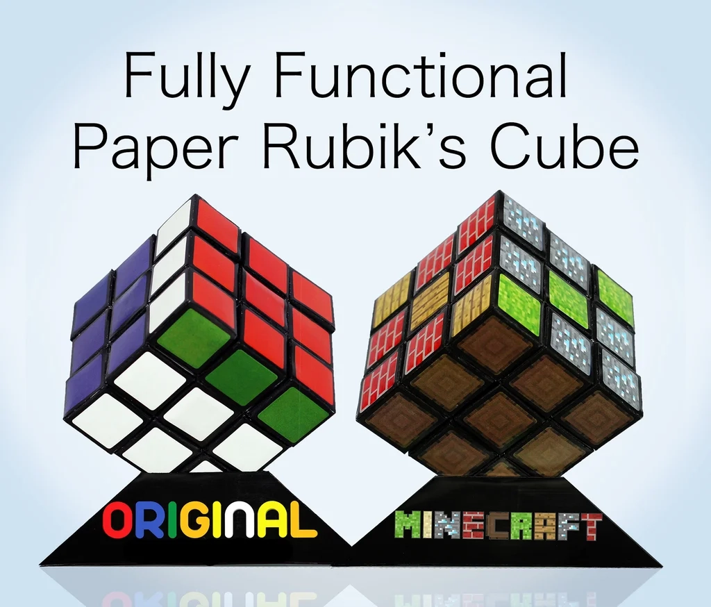 Functional Paper Rubik s Cube Original Minecraft 11 Steps with Pictures Instructables