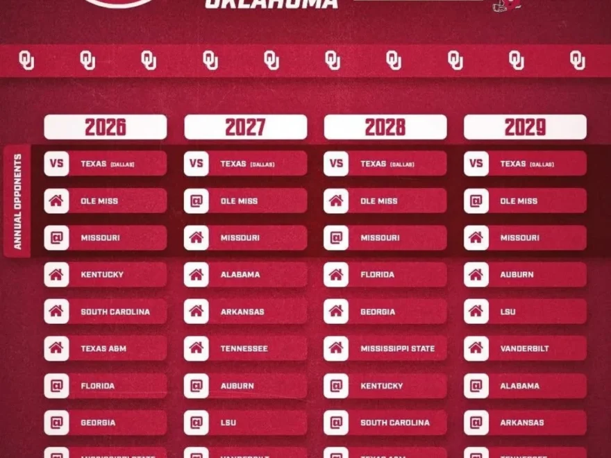 Future Schedule R oklahomafootball