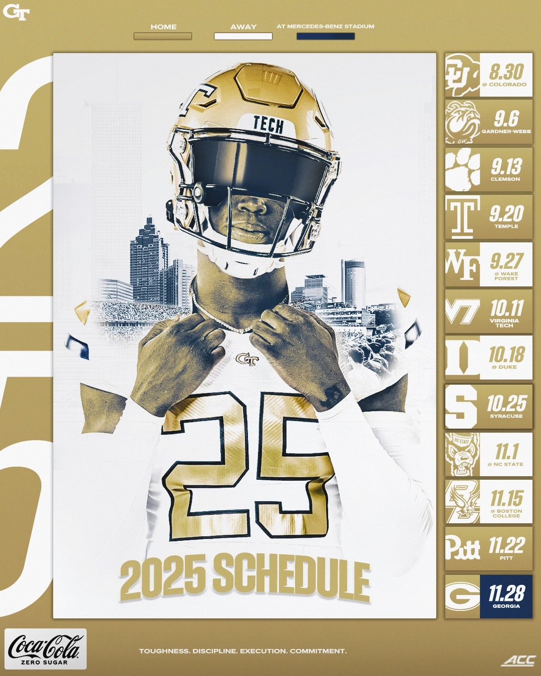 Georgia Tech s Full 2025 Schedule Unveiled Football Georgia Tech Yellow Jackets