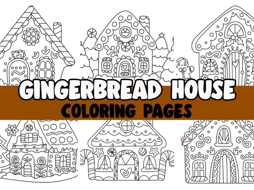 Gingerbread House Coloring Pages Free Printables The Best Ideas For Kids