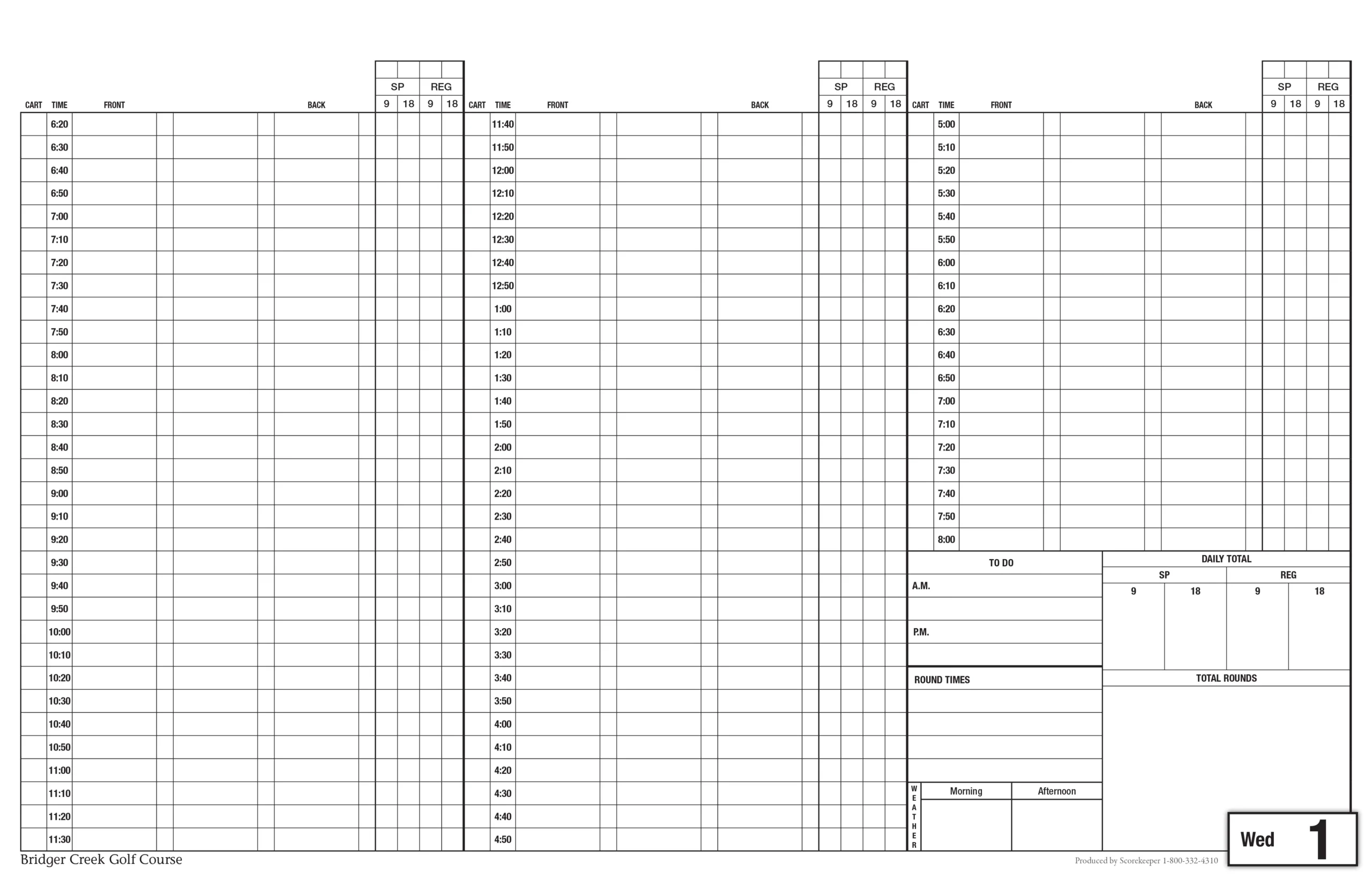 Golf Tee Time Books Pads Custom Design Daily Dated Golf Tee Time Books Pads Custom Design Daily Dated