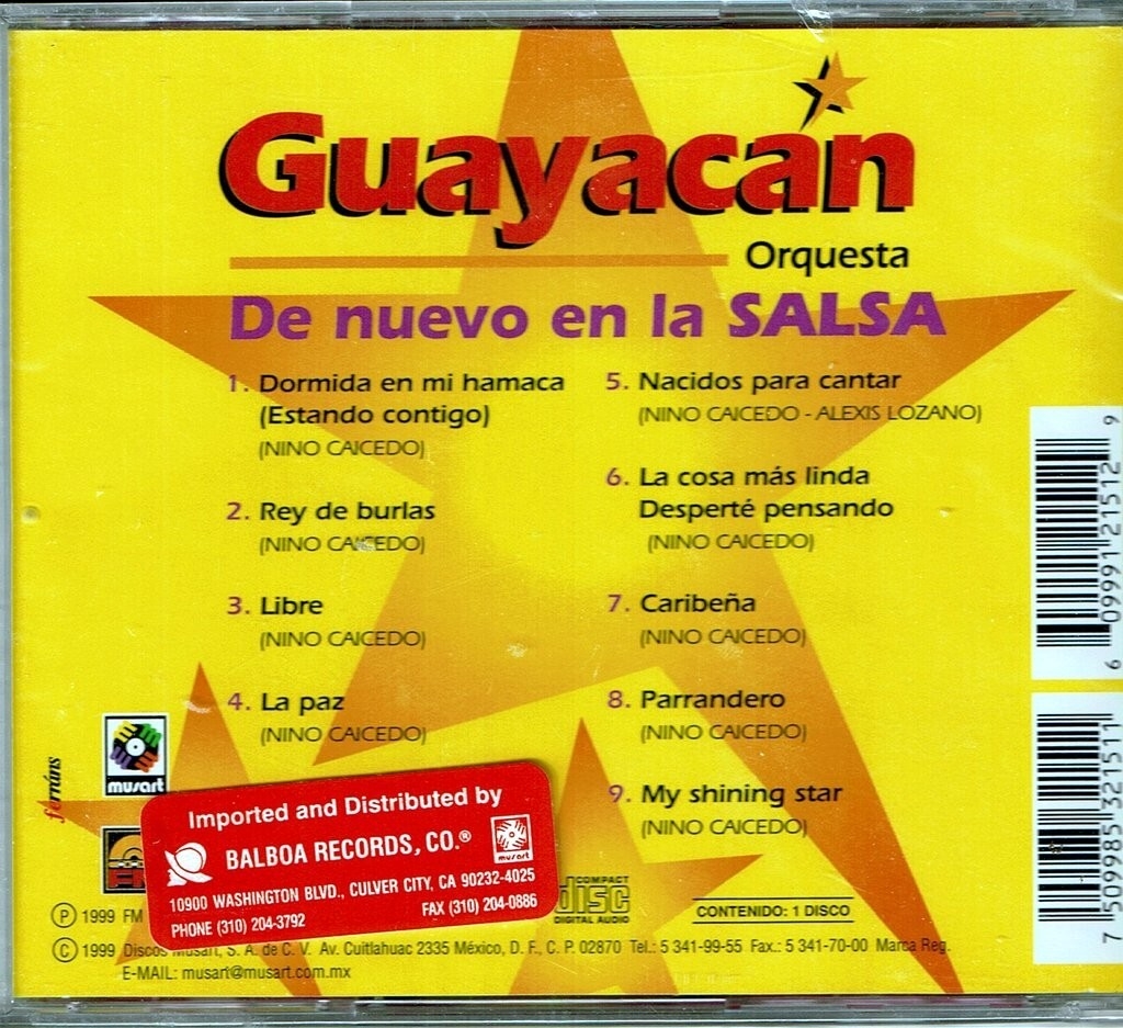 Guayacan Orquesta De Nuevo En La Salsa BRAND NEW SEALED CD EBay Guayacan Orquesta De Nuevo En La Salsa BRAND NEW SEALED CD EBay