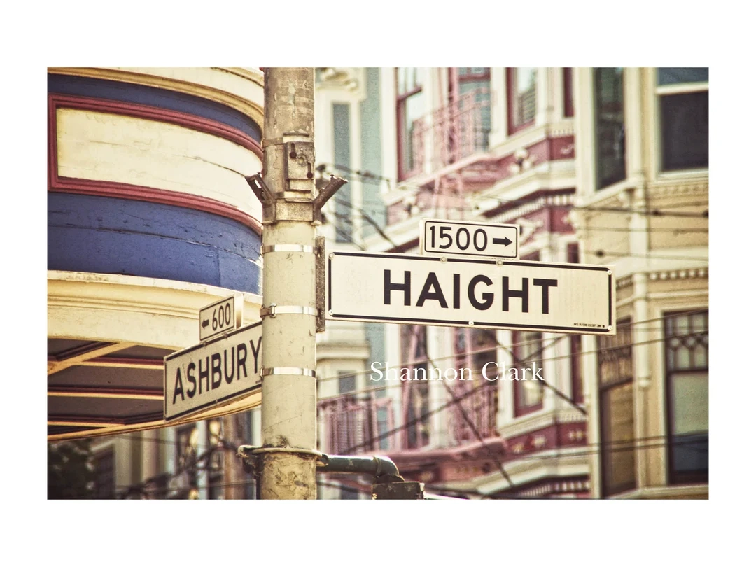 Haight And Ashbury Printable Sign Haight And Ashbury Printable Sign