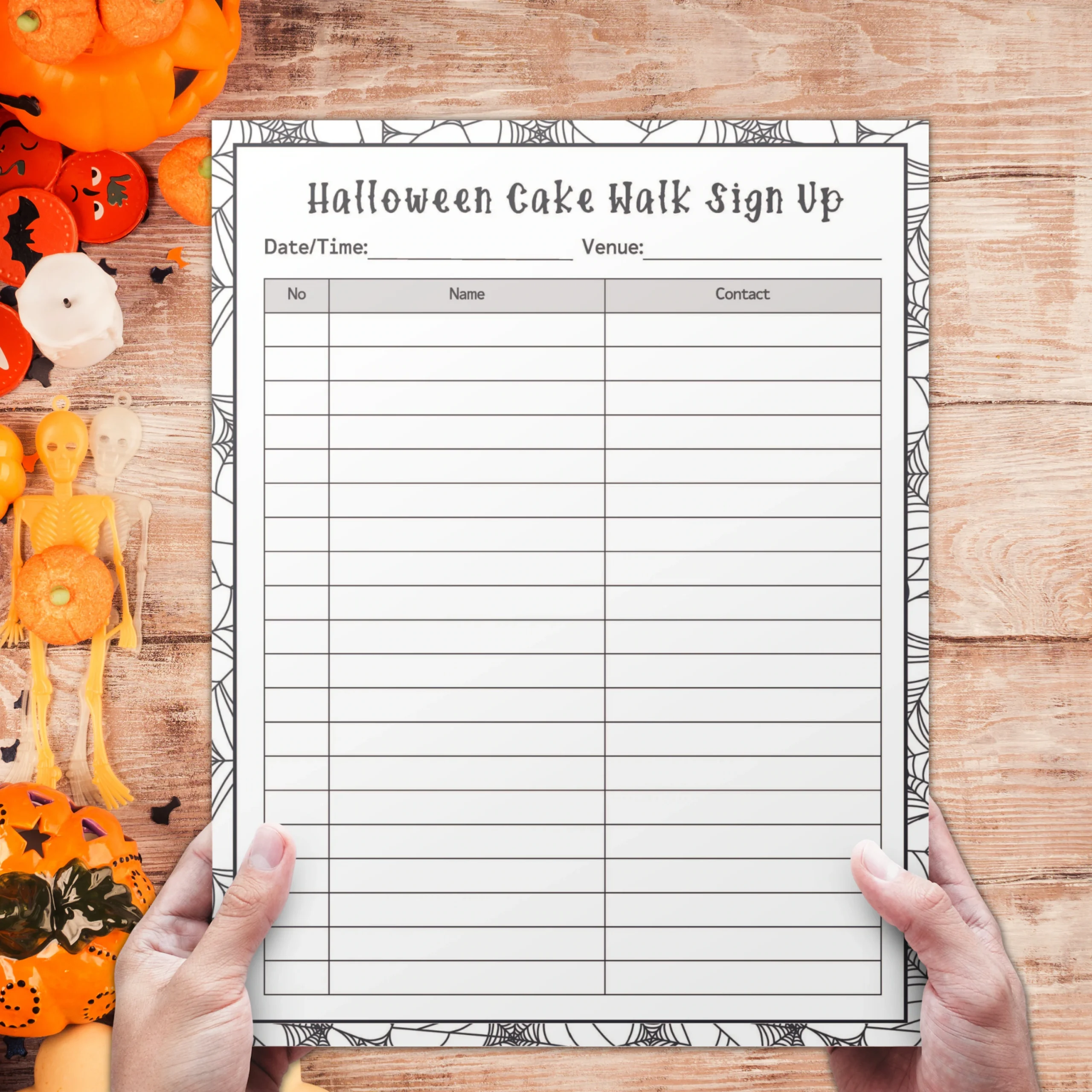 Halloween Cake Walk Sign Up Sheet Template Etsy Sweden Halloween Cake Walk Sign Up Sheet Template Etsy Sweden