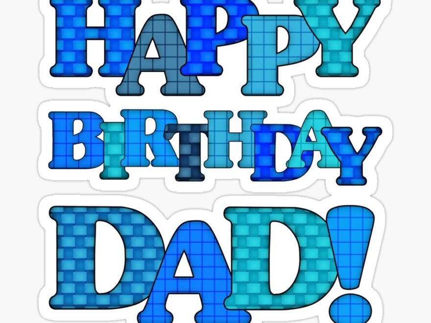 Happy Birthday Dad Poster For Sale By Thepixelgarden Redbubble