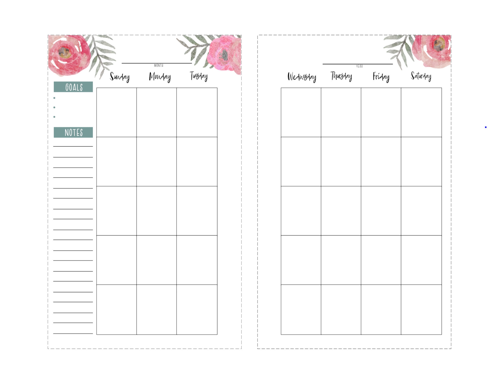Happy Planner Free Printable Pages Floral Paper Trail Design Happy Planner Free Printable Pages Floral Paper Trail Design