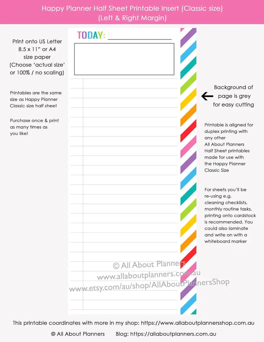 Happy Planner Half Sheet Daily Schedule You Choose Start Time To Do Tasks Checklist Priority Printable Insert Refill Pdf Instant Download Etsy Happy Planner Half Sheet Daily Schedule You Choose Start Time To Do Tasks Checklist Priority Printable Insert Refill Pdf Instant Download Etsy