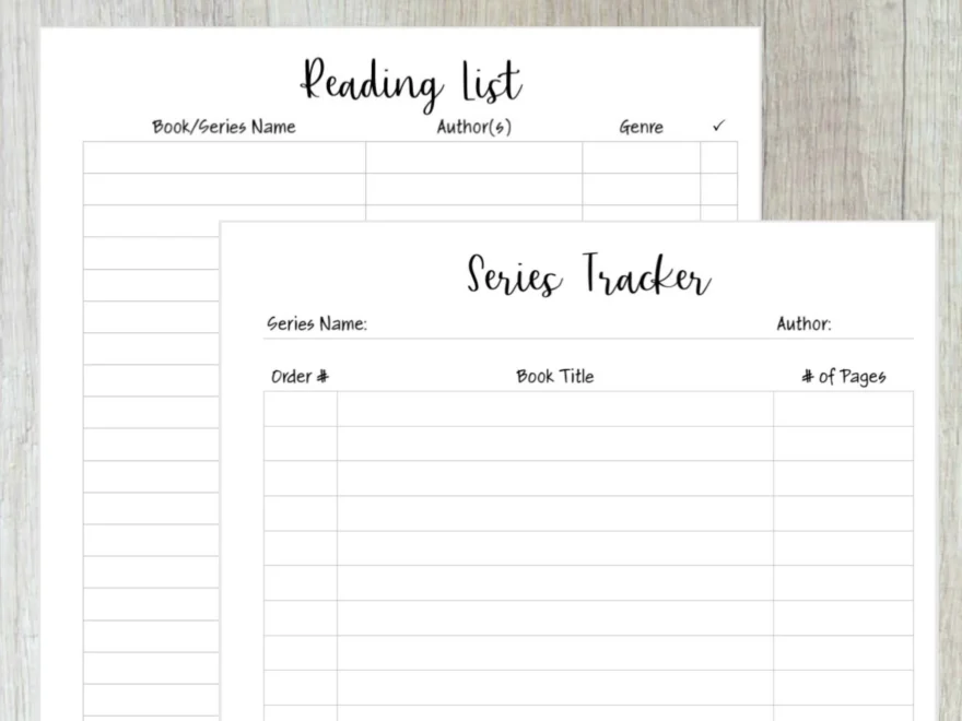 Happy Planner Happy Planner BIG Reading List Book Series Tracker Planner List Insert Printable Digital PDF Reading Books Etsy