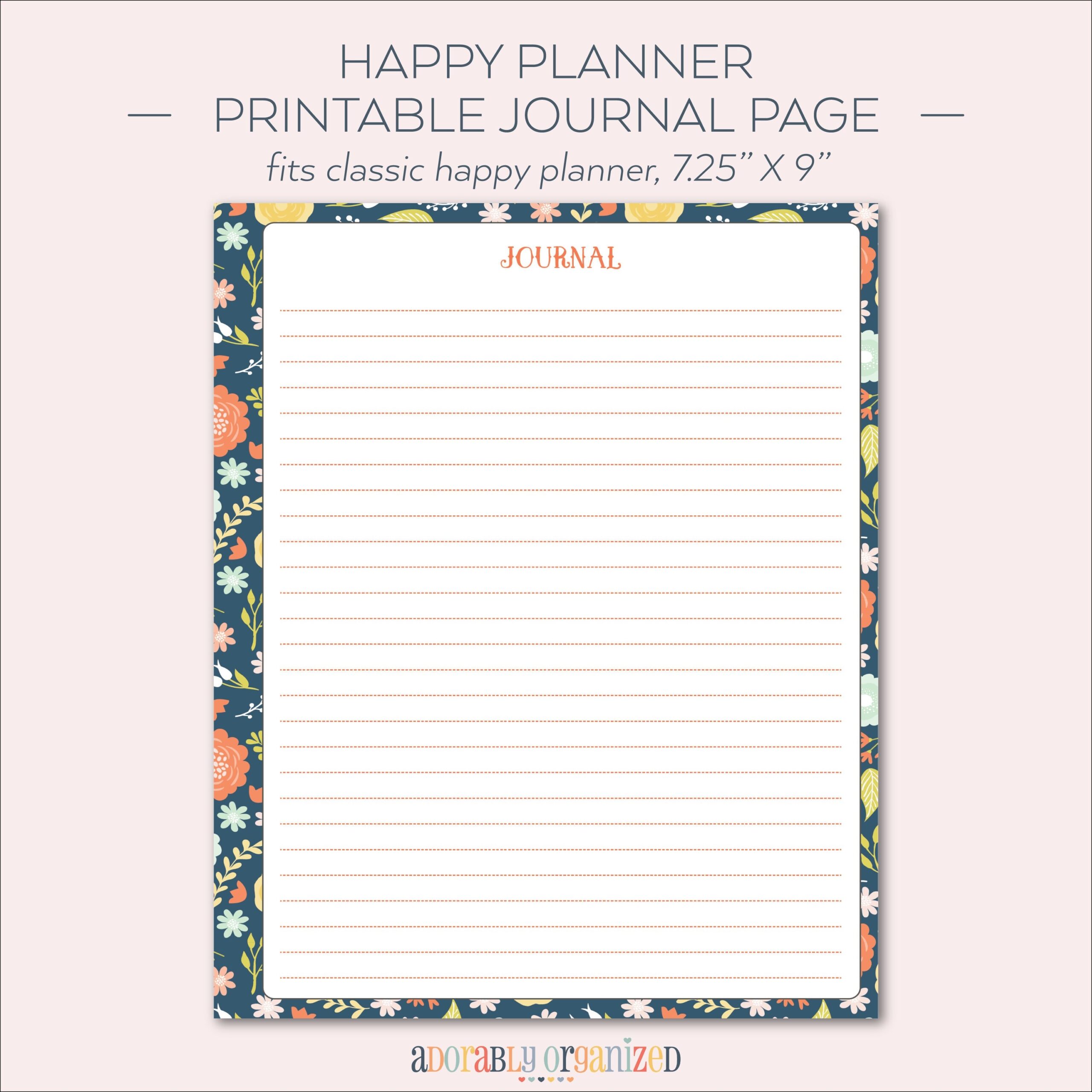 HAPPY PLANNER PRINTABLE Journal Planner Pages Inserts 7 X 9 25 Navy Blooms Create 365 Me My Big Ideas Mambi Journal Etsy HAPPY PLANNER PRINTABLE Journal Planner Pages Inserts 7 X 9 25 Navy Blooms Create 365 Me My Big Ideas Mambi Journal Etsy