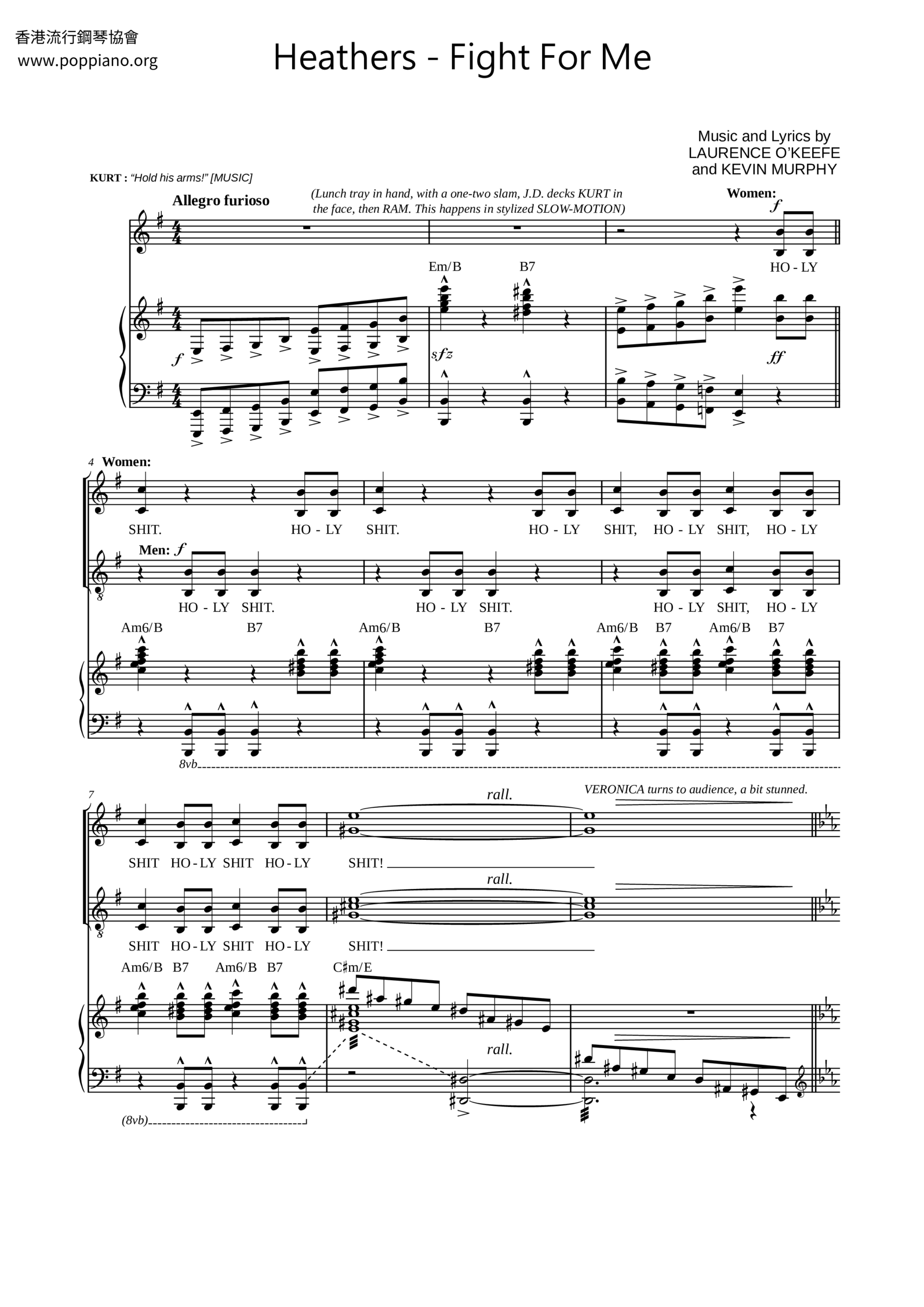 Heathers Fight For Me Sheet Music Pdf Free Score Download Heathers Fight For Me Sheet Music Pdf Free Score Download