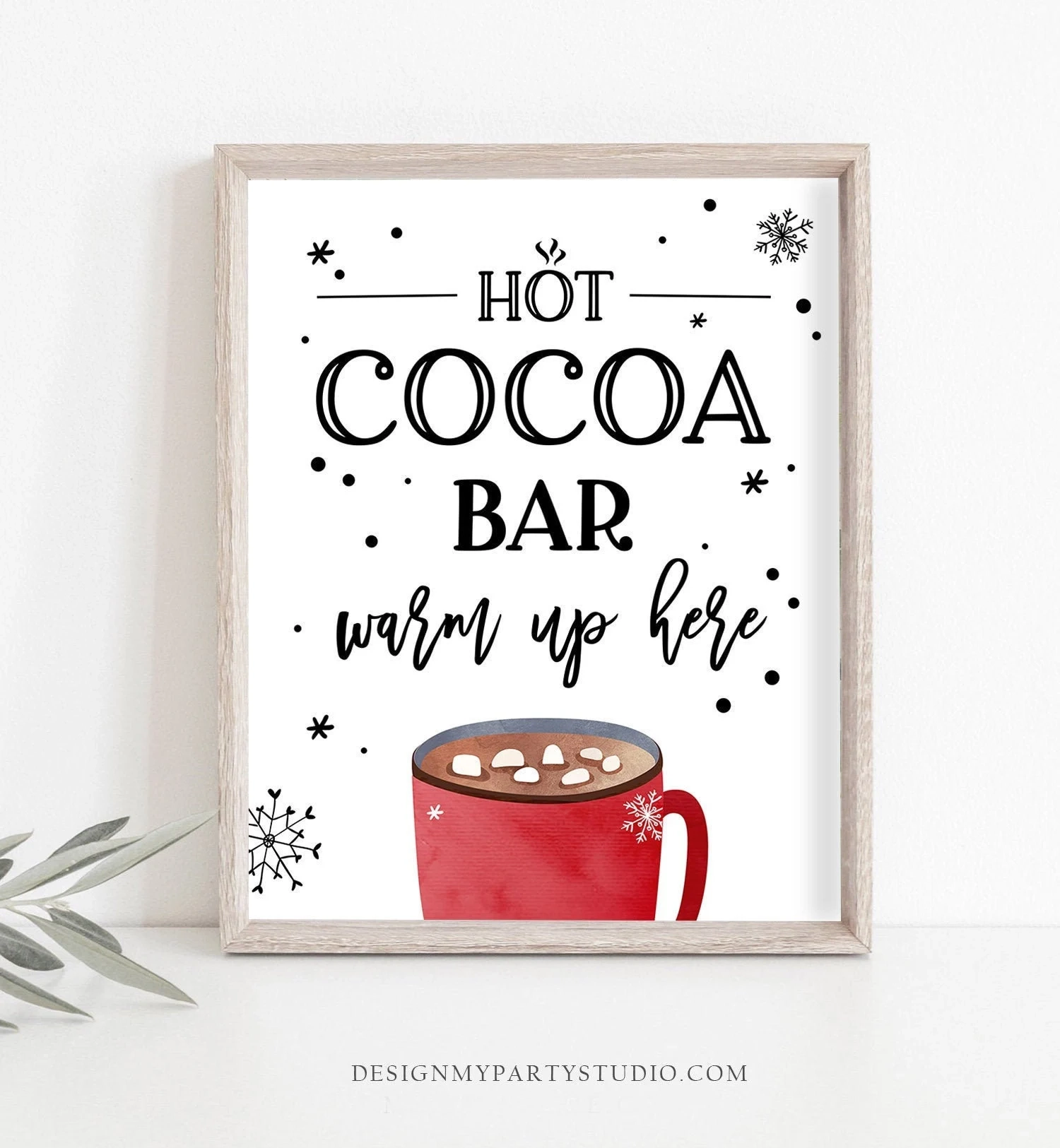 Hot Cocoa Bar Sign Free Printable