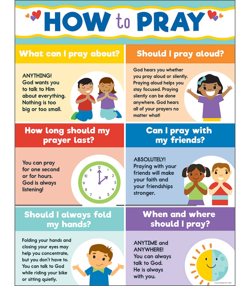 How To Pray Chart Free Printable Carson Dellosa How To Pray Chart Free Printable Carson Dellosa