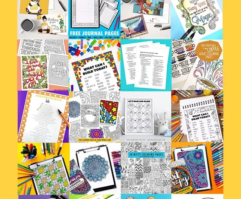 HUGE Free Printable Boredom Busters Bundle Moms And Crafters