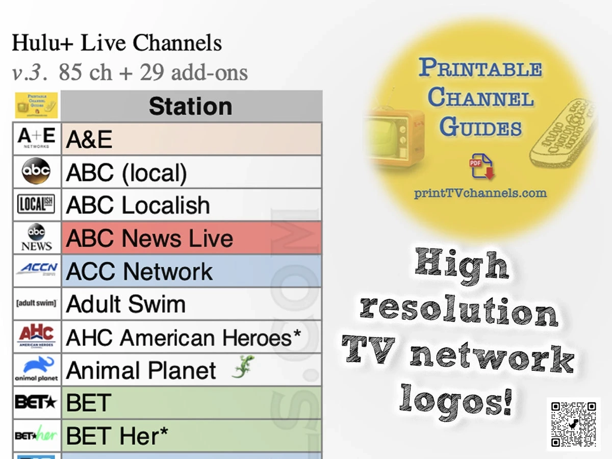 Hulu Live TV Channels Hulu TV Station List PDF Behance Hulu Live TV Channels Hulu TV Station List PDF Behance