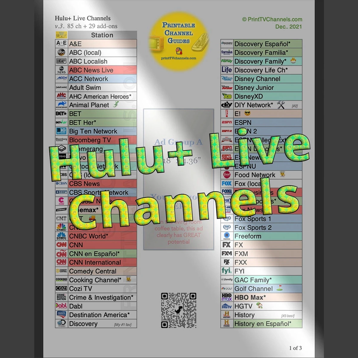 Hulu Live TV Channels Hulu TV Station List PDF Behance Hulu Live TV Channels Hulu TV Station List PDF Behance