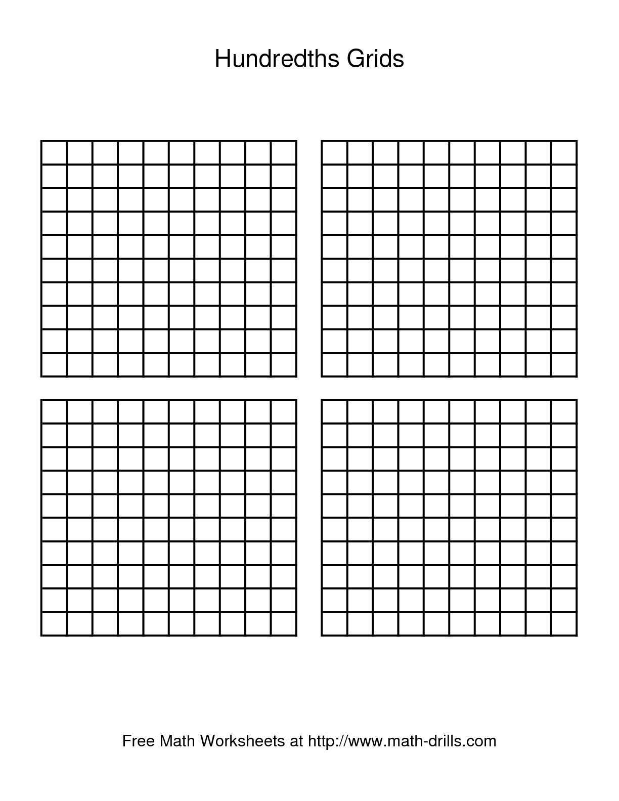 Decimal Printable Grid Sheets Decimal Printable Grid Sheets
