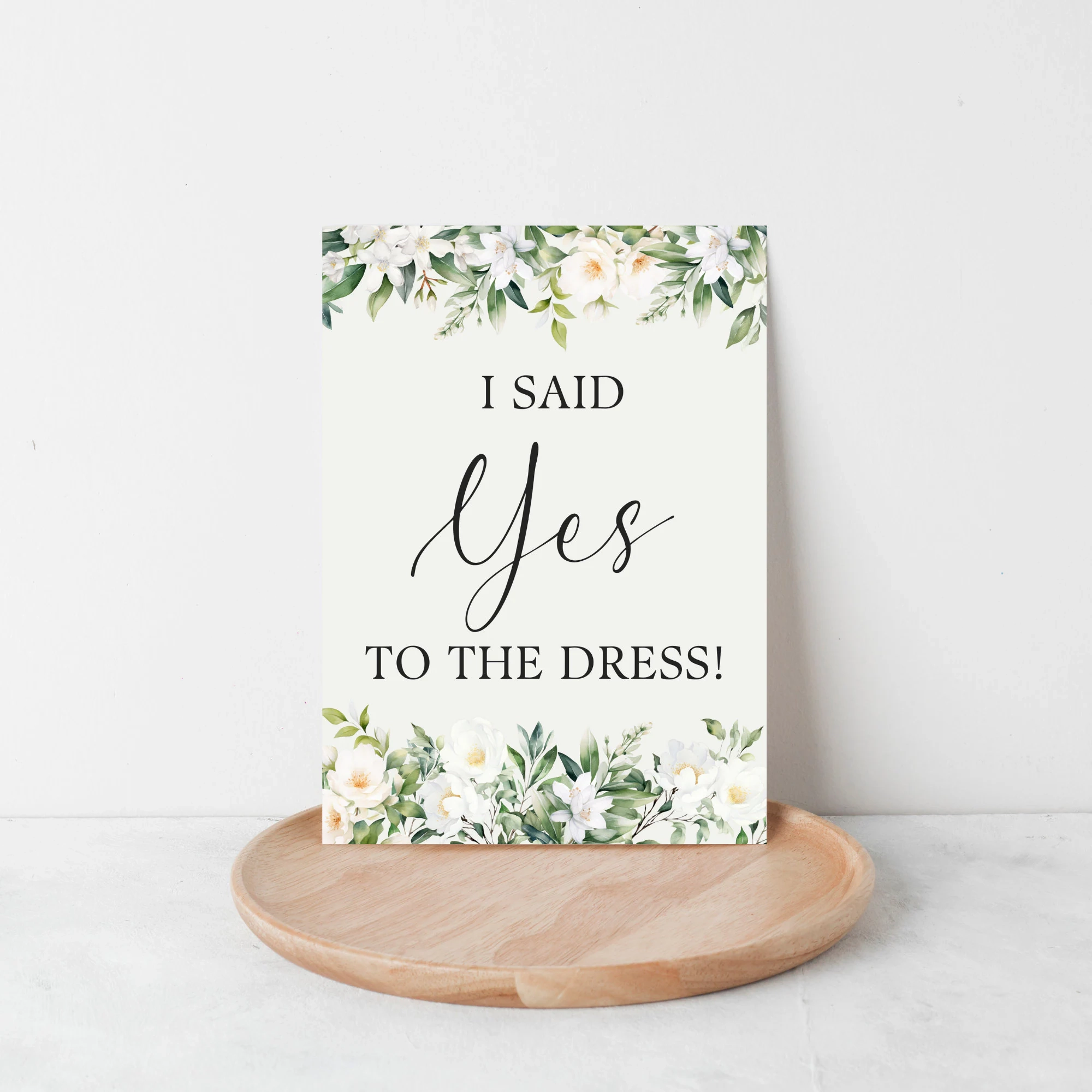 Printable Isaid Yes Sign