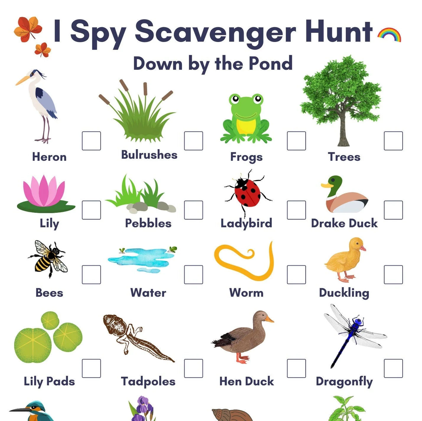I Spy Pond Life Scavenger Hunt Print At Home PDF Downloadable Activity Sheet Nature Worksheet Outdoor Play Learning Minibeast Bug Hunt Etsy I Spy Pond Life Scavenger Hunt Print At Home PDF Downloadable Activity Sheet Nature Worksheet Outdoor Play Learning Minibeast Bug Hunt Etsy