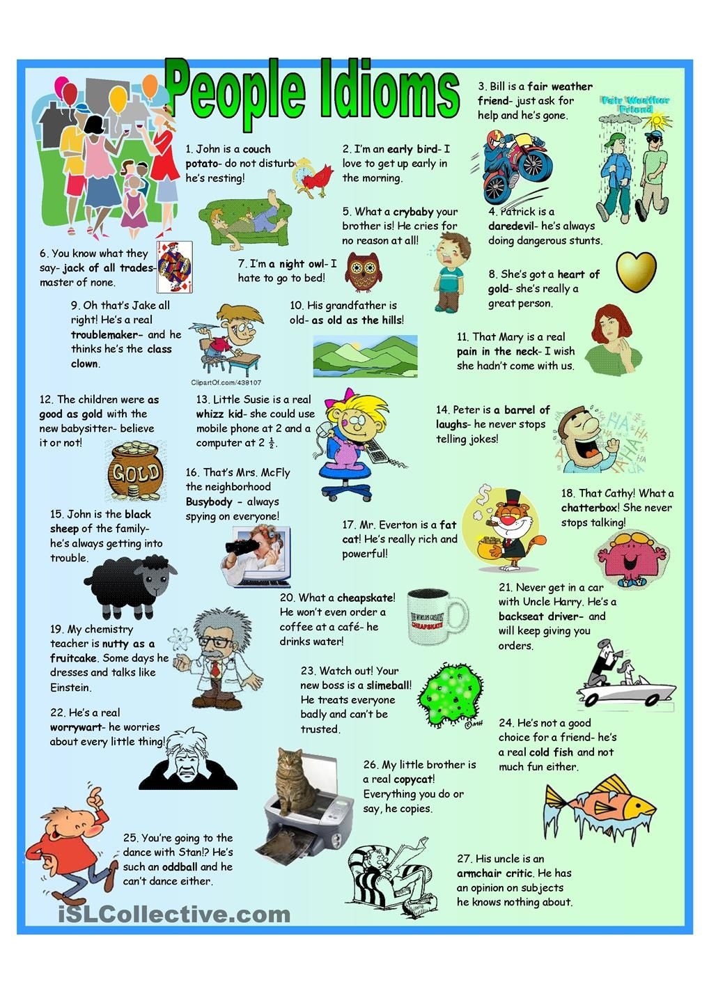 Idiom Examples Common Expressions And Their Meanings Idiom Examples Common Expressions And Their Meanings