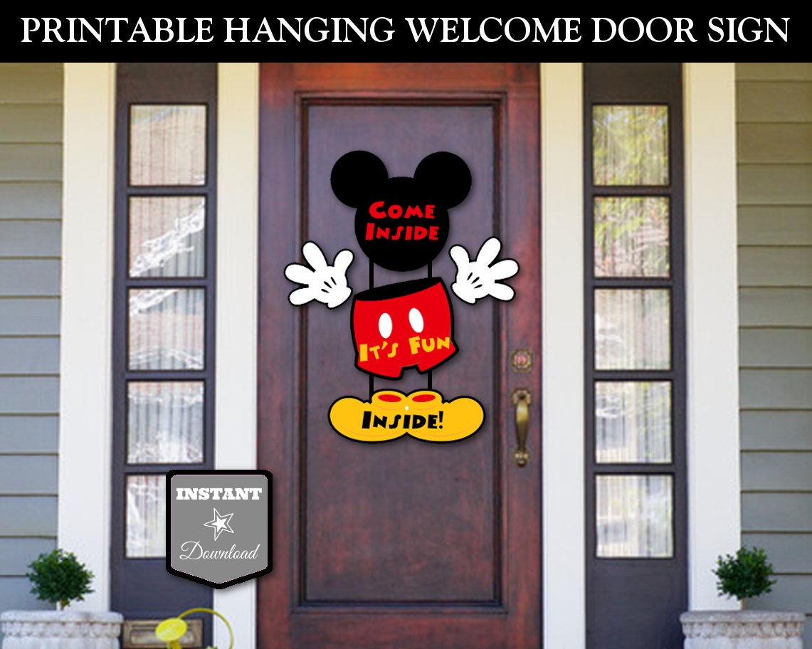 INSTANT DOWNLOAD Printable Classic Mouse Hanging Welcome Door Sign Come Inside It s Fun Inside Classic Mouse Collection Item 1574 Etsy INSTANT DOWNLOAD Printable Classic Mouse Hanging Welcome Door Sign Come Inside It s Fun Inside Classic Mouse Collection Item 1574 Etsy
