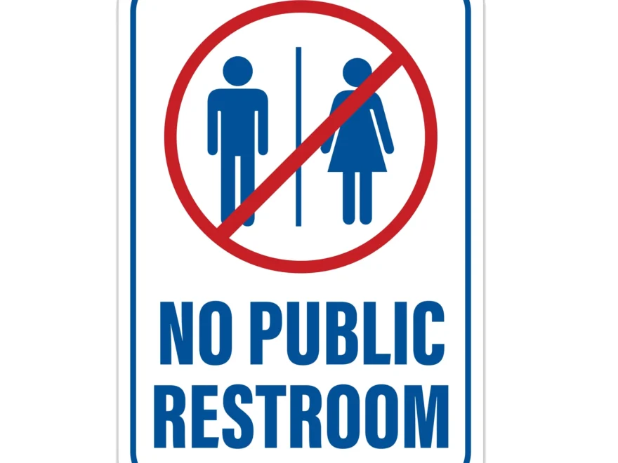 Interstate SignWays No Public Restrooms Sign Signs By SignWays